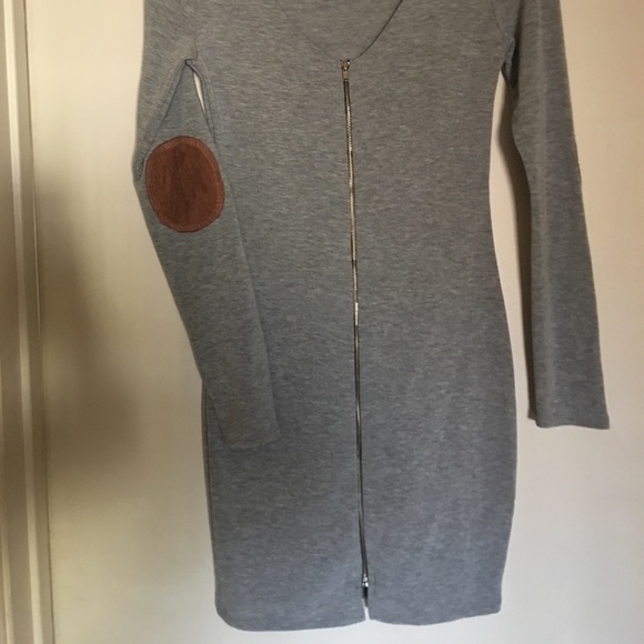 Mini fitted grey dress - Picture 1 of 2